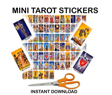 Printable Tarot Stickers